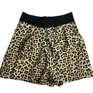 ZARA Women’s Leopard Animal Print Shorts Size S